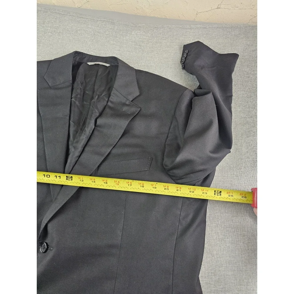 Canali 1934 Blazer Mens 46 R Black Wool Suit Jacket Designer Italy